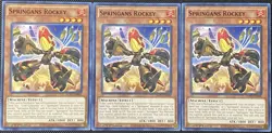 Springans Rockey BLVO-EN006 Blazing Vortex 1st Edition (x3) Yugioh - Image 1