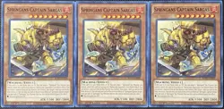Springans Captain Sargas BLVO-EN009 Blazing Vortex 1st Edition (x3) Yugioh - Image 1