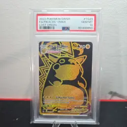 2022 POKEMON LOST ORIGIN FULL ART PIKACHU VMAX TG29/TG30 PSA 10 GEM MINT - Image 1