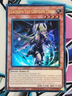 YUGIOH X3 BLGG-EN081 Lacrima the Crimson Tears Ultra Rare 1ST EDITION PLAYSET - Image 3
