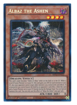 x3 Albaz the Ashen Prismatic Secret Rare MP23-EN122 YuGiOh - Image 1