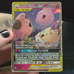 Togepi & Cleffa & Igglybuff GX 143/236 Cosmic Eclipse Holo Ultra Rare 240 HP - Image 1