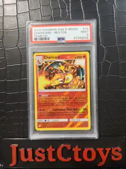 PSA 9 Charizard 14/181 Sm-Team Up Reverse Holo - Image 1