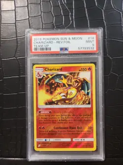 PSA 9 Charizard 14/181 Sm-Team Up Reverse Holo - Image 2
