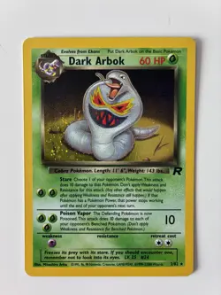 Pokemon TCG Dark Arbok Team Rocket Unlimited 2/82 NM - Image 1