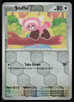 Stufful 052/064 Common Shrouded Fable Pokemon Reverse Holo Near Mint - Image 1