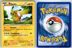 Pikachu 115/114 Secret Rare Black & White Pokemon Holo MP+ Saitou - Image 3