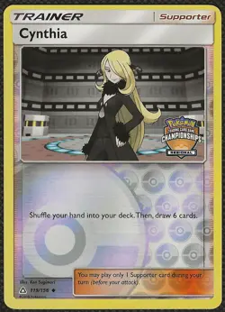 Pokemon CYNTHIA 119/156 Regional Championship Promo Ultra Prism English NM - Image 1