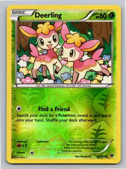 Deerling 8/124 Common Fates Collide Pokemon Reverse Holo Moderately Played - Image 1