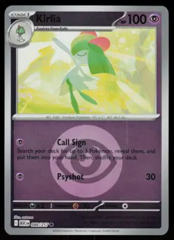 Kirlia (Energy Symbol Pattern) 088/217 Ascended Heroes Pokemon Reverse Holo NM - Image 1