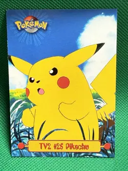 TV2 #25 PIKACHU - Card POKEMON TV Animation Edition Topps Nintendo - Image 1