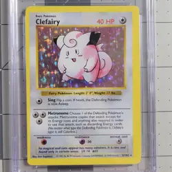 Clefairy Miscut OC Error Shadowless Base Set Holo Pokemon Card 5/102 - Image 2