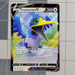 Cramorant V Miscut Error Pokemon Card Shining Fates 054/072 - Image 3