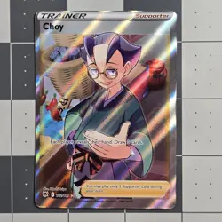 Choy Miscut OC Error Pokemon Card Full Art Trainer Astral Radiance 182/189 - Image 3