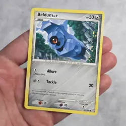 Beldum Inverted Back Misalignment Error Miscut Legends Awakened Pokemon Card - Image 2