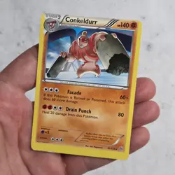 Conkeldurr Miscut Error Pokemon Card Plasma Storm 81/135 - Image 1