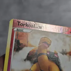 Torkoal Miscut Error Platinum Reverse Holo Pokemon Card MP Condition - Image 3