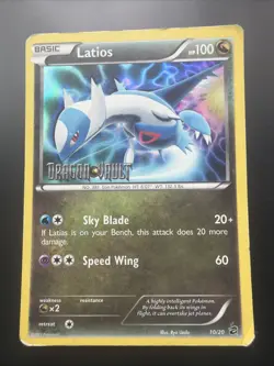 Pokemon Latios Dragon Vault-Black & White Holo 10/20 MP🔥 - Image 1