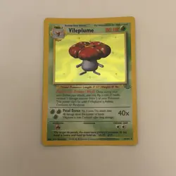 Vileplume 15/64 Jungle Set Holo Rare Card 1999 WOTC Vintage Pokemon TCG - LP-MP - Image 2