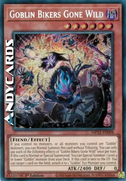 GOBLIN BIKERS GONE WILD • Segreta Prismatica • MP25 EN098 • 1Ed • Yugioh! - Image 1