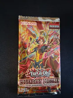 Yu-Gi-Oh TCG Legendary Duelists Soulburing Volcano Booster Pack Sealed - Image 1
