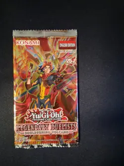 Yu-Gi-Oh TCG Legendary Duelists Soulburing Volcano Booster Pack Sealed - Image 1