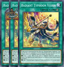 Yugioh! 3x Radiant Typhoon Vision DOOD-EN063 Common 1st Ed NM - Image 1