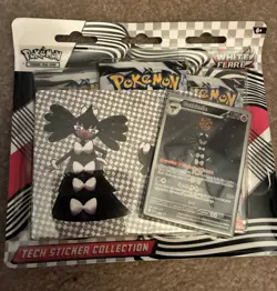 Pokemon White Flare Tech Sticker Collection Gothitelle Sealed + Free Card - Image 1