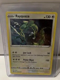 Rayquaza SWSH029 black star holo promo Sea and sky 2020 Pokemon TCG NM - Image 2