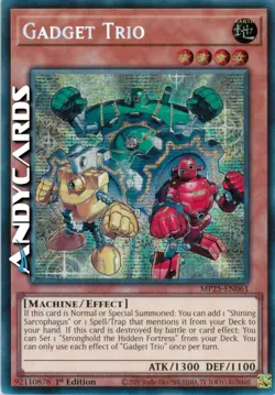 GADGET TRIO (Trio Congegno) • Segreta Prismatica SP • MP25 EN061 • 1Ed • Yugioh! - Image 1