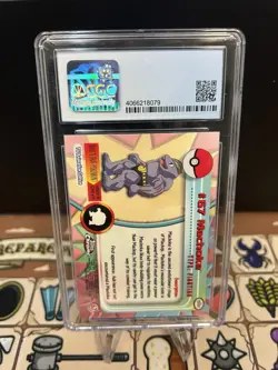 2000 Topps Chrome Pokemon HOLO #67 MACHOKE PSA 9 - Image 4