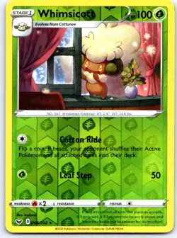 Cottonee 005/202 Common Sword & Shield Pokemon Reverse Holo NM - Image 1