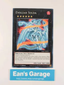 YuGiOh Evolzar Solda 1st Edition WISU-EN015 Wild Survivors Rare - MN - Image 1
