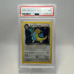 Pokemon 2000 Dark Dragonite 5/82 Holo Team Rocket PSA MINT 9 - Image 1