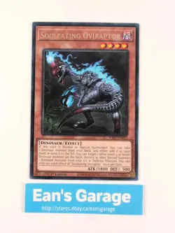 YuGiOh Souleating Oviraptor 1st Edition WISU-EN012 Wild Survivors Rare - MN - Image 1