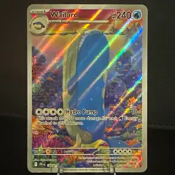 Pokemon TCG SV09 Journey Together Wailord 162/159 IR Holo English 240 HP - Image 1