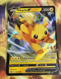 Pikachu V SWSH285 Holo Promo Sword & Shield Promo Pokemon NM/M - Image 1