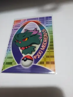 Mint/Nm 2001 Pokemon Johto League Champions Sticker #200 Misdreavus - Image 1