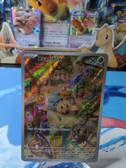 Pokemon Bramblin 198/193 Illustration Rare Paldea Evolved NM - Image 1