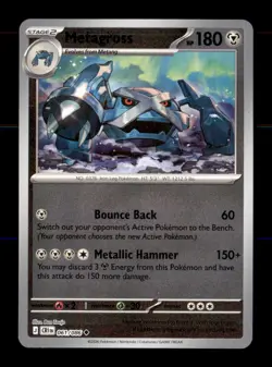 Metagross 061/086 Uncommon Chaos Rising Pokemon Reverse Holo Near Mint - Image 1