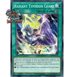 Yugioh! 1x Radiant Typhoon Chant DOOD-EN061 Ultra Rare 1st Ed NM - Image 1