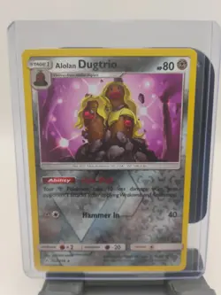 Alolan Dugtrio - 122/214 - Rare - Reverse Holo Unbroken Bonds Pokemon - Image 1