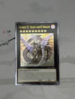 Yugioh Number 92: Heart-eartH Dragon CBLZ-EN045 Ultimate Rare 1st Edition NM - Image 1