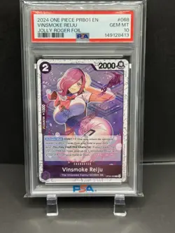 Vinsmoke Reiju- One Piece PRB01 OP06-068 Waifu Jolly Roger Foil PSA 10 - Image 2