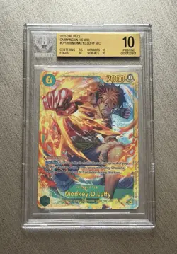 2025 One Piece Carrying On His Will #OP13-118 Monkey.D.Luffy SEC BGS 10 PRISTINE - Image 1