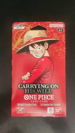 One Piece OP-13 CARRYING ON HIS WILL Sleeved Booster Pack - Image 1