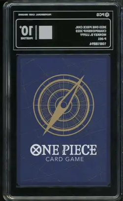 PCG 10 PRISTINE One Piece Chinese Monkey D. Luffy P-001 Championship Promo EM68 - Image 2