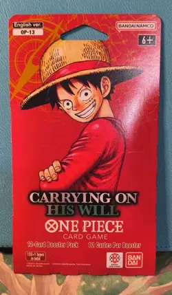 One Piece OP-13 CARRYING ON HIS WILL Sleeved Booster Pack - Heavy - 37.9g 🔥🔥 - Image 1