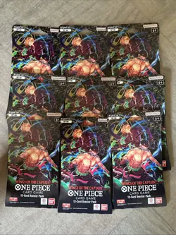 One Piece OP-06 Wings Of The Captain Sleeved Blister Booster Packs (Lot of 9) - Image 1