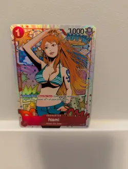 One Piece English ST01-007 Nami Treasure Rare Alternate Art NM - Image 1